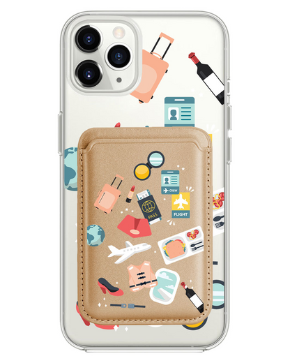 iPhone Magnetic Wallet Case - Stewardess or Flight Attendant