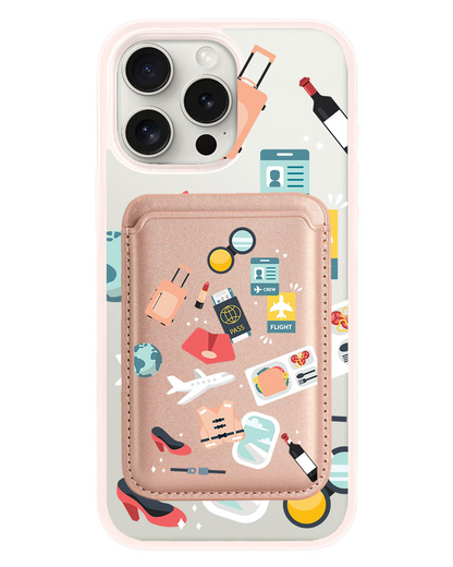 iPhone Magnetic Wallet Case - Stewardess or Flight Attendant