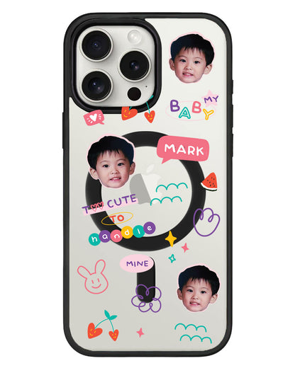 iPhone Rearguard Hybrid - Face Grid