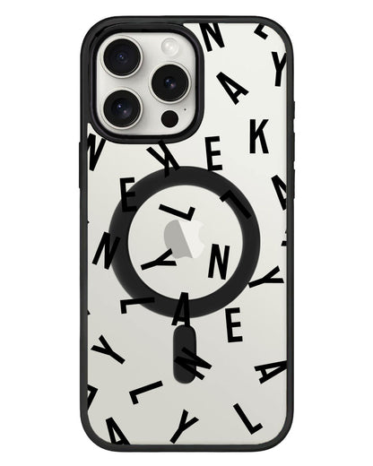 iPhone Rearguard Hybrid - CUSTOM MONOGRAM 1.0 Noir