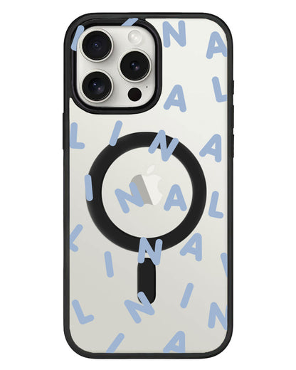 iPhone Rearguard Hybrid - CUSTOM MONOGRAM 2.0 Pastel Blue