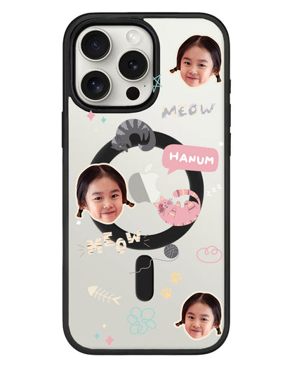 iPhone Rearguard Hybrid - Face Grid Kitty