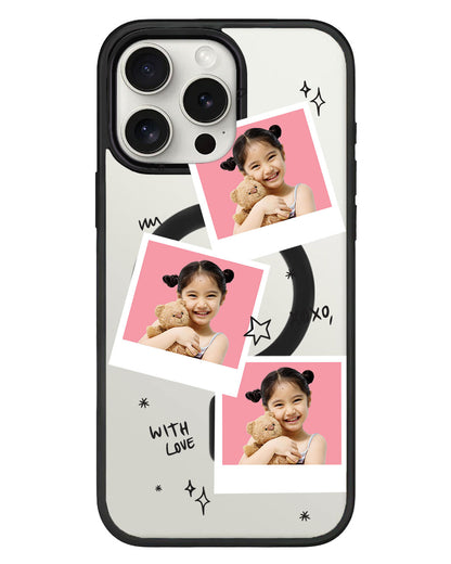 iPhone Rearguard Hybrid - Face Grid White Polaroid