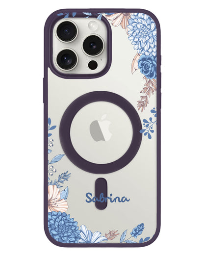 iPhone Rearguard Hybrid - Blue Florals