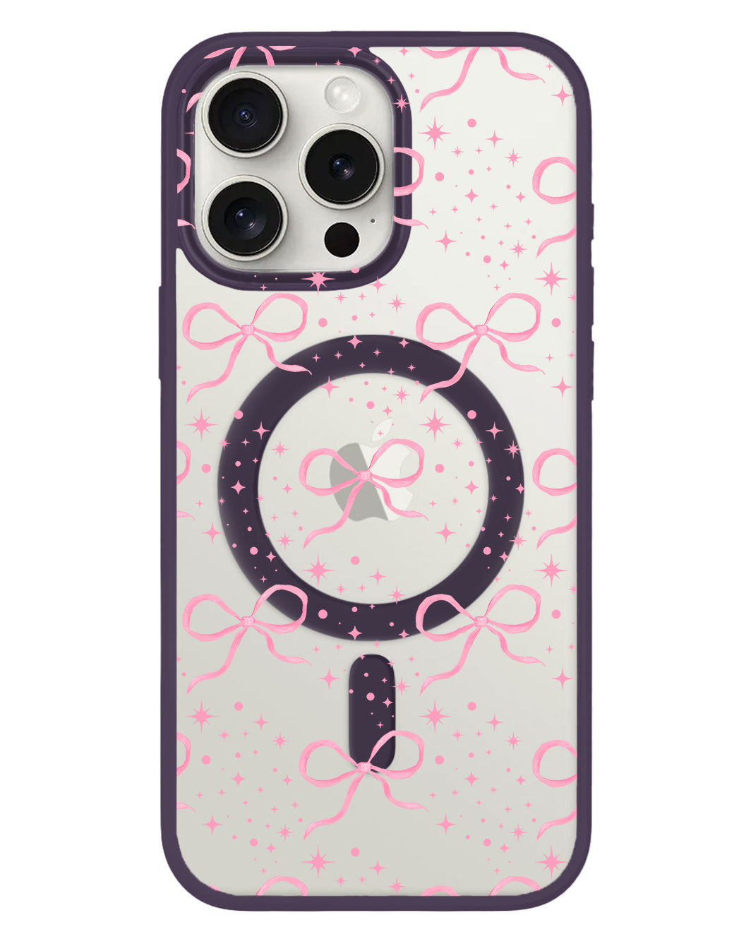iPhone Rearguard Hybrid - Coquette Glittery Bow
