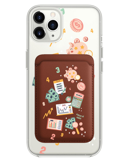 iPhone Magnetic Wallet Case - Finance