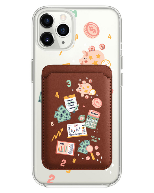iPhone Magnetic Wallet Case - Finance