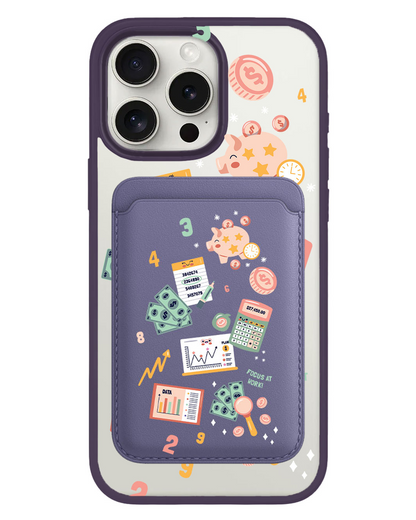 iPhone Magnetic Wallet Case - Finance