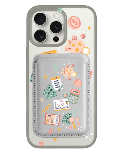 iPhone Magnetic Wallet Case - Finance