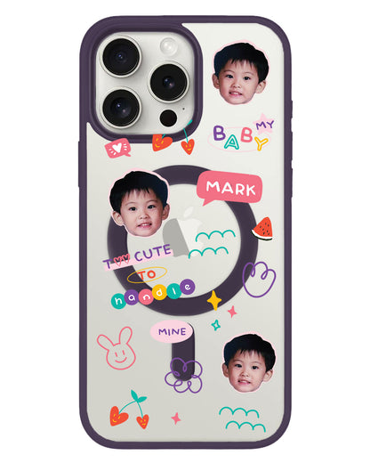iPhone Rearguard Hybrid - Face Grid