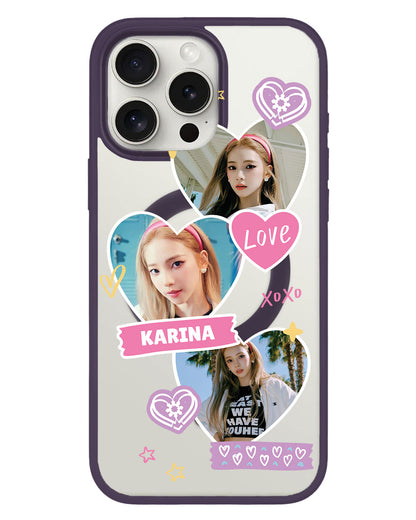 iPhone Rearguard Hybrid - Face Grid Love