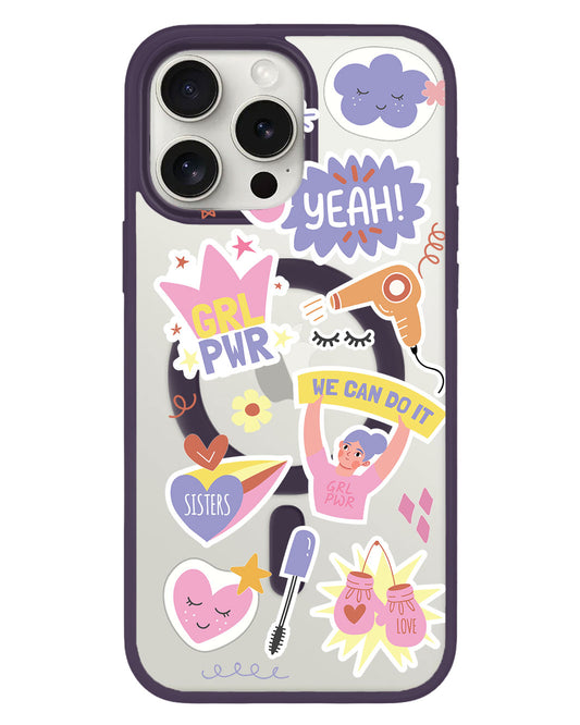 iPhone Rearguard Hybrid - Girl Power Sticker Pack