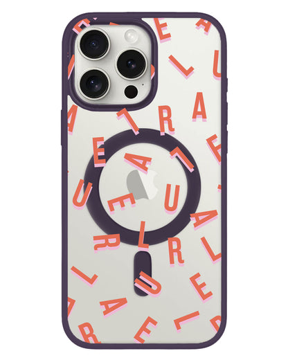 iPhone Rearguard Hybrid - CUSTOM Monogram 1.0 Coral