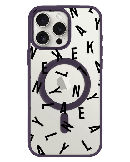 iPhone Rearguard Hybrid - CUSTOM MONOGRAM 1.0 Noir