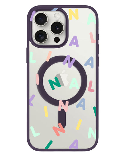 iPhone Rearguard Hybrid - CUSTOM MONOGRAM 2.0 Rainbow