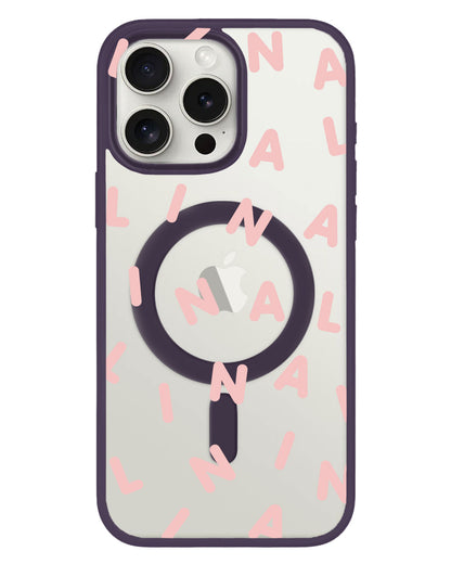 iPhone Rearguard Hybrid - CUSTOM Monogram 2.0 Rosewater