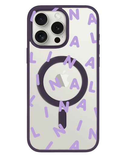 iPhone Rearguard Hybrid - CUSTOM Monogram 2.0 Lilac