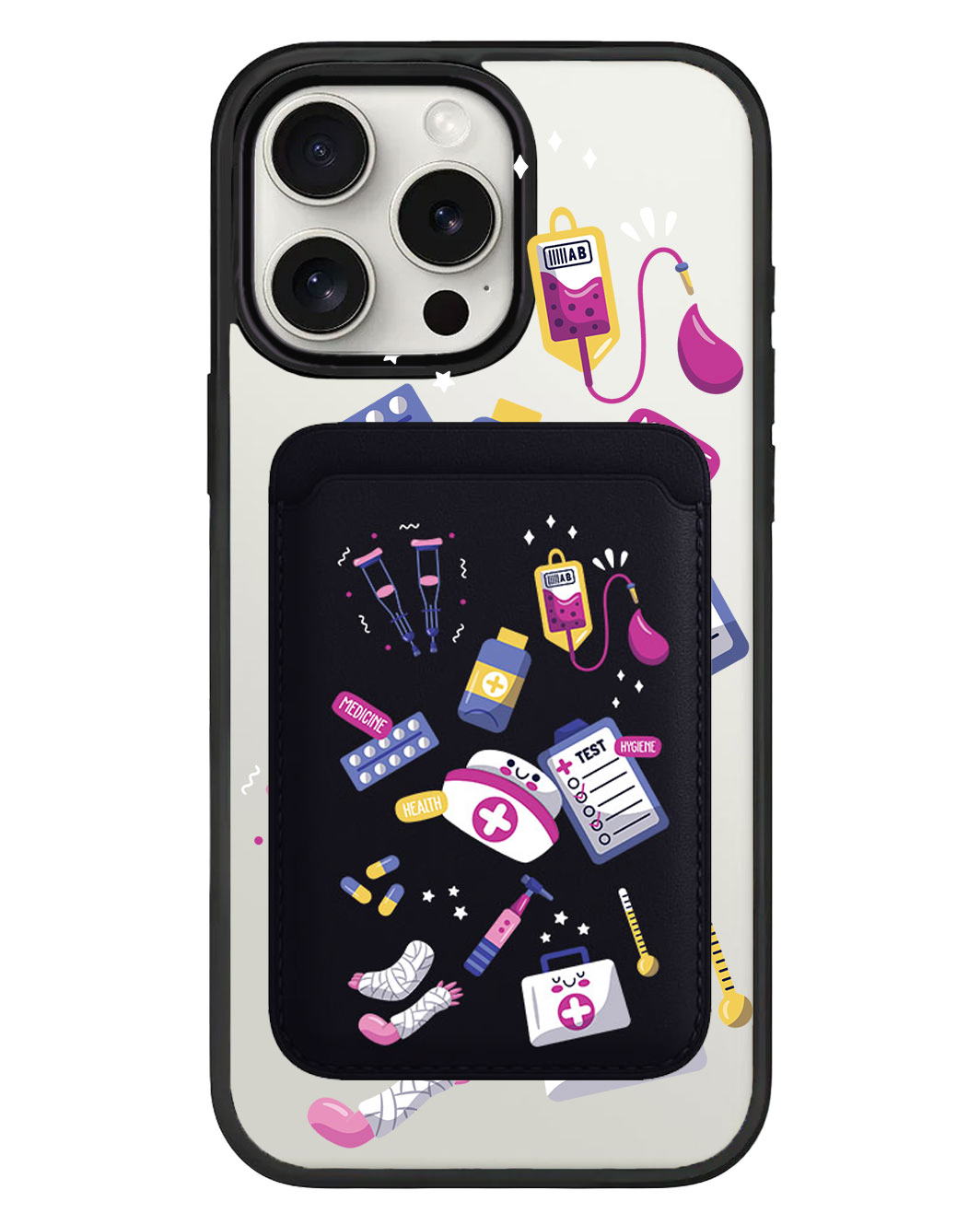 iPhone Magnetic Wallet Case - Nurse