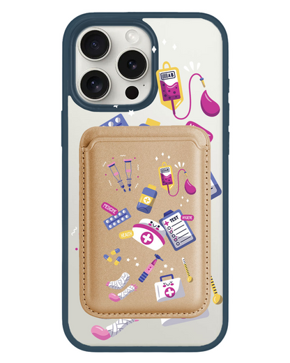 iPhone Magnetic Wallet Case - Nurse