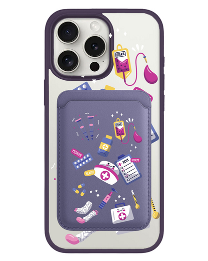 iPhone Magnetic Wallet Case - Nurse