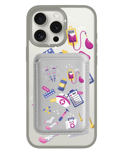 iPhone Magnetic Wallet Case - Nurse