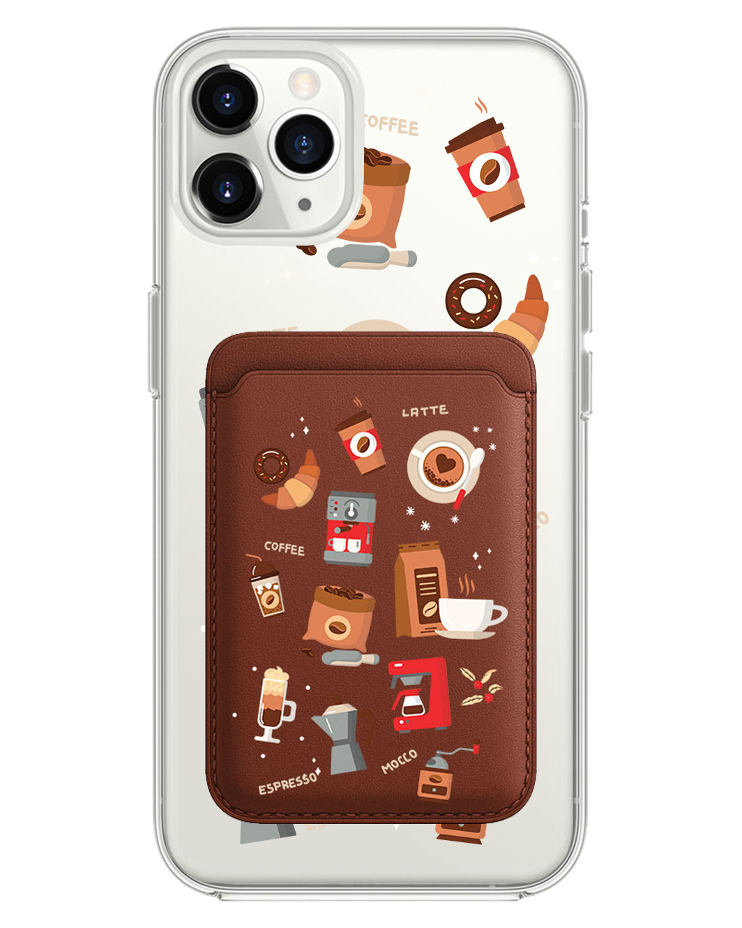 iPhone Magnetic Wallet Case - Barista