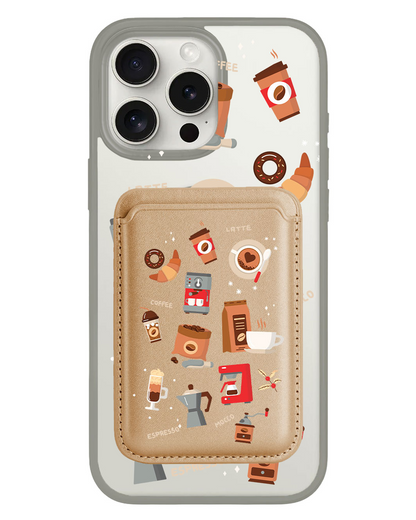 iPhone Magnetic Wallet Case - Barista