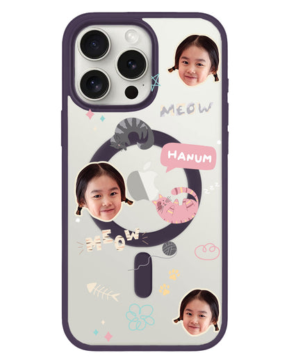 iPhone Rearguard Hybrid - Face Grid Kitty