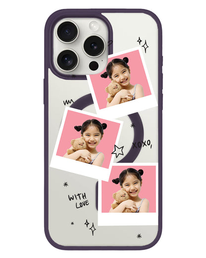 iPhone Rearguard Hybrid - Face Grid White Polaroid