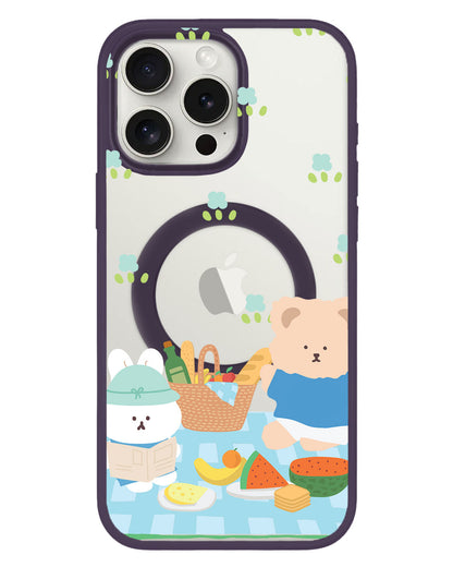 iPhone Rearguard Hybrid - Picnic Bear Blue