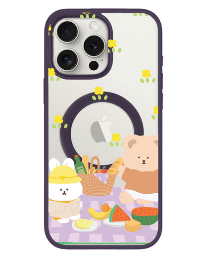 iPhone Rearguard Hybrid - Picnic Bear Lilac