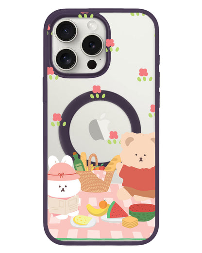 iPhone Rearguard Hybrid - Picnic Bear Pink