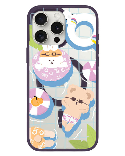 iPhone Rearguard Hybrid - Pool Party Pink