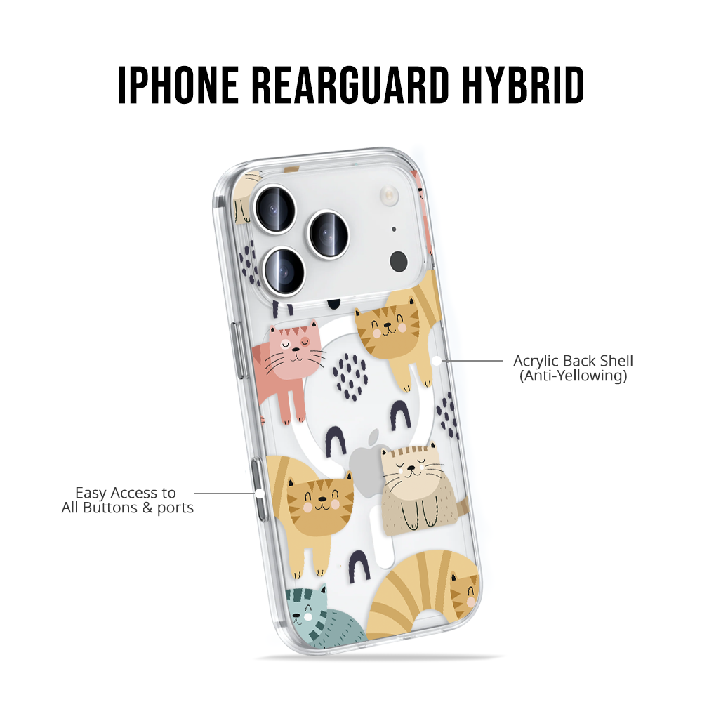 iPhone Rearguard Hybrid - Face Grid