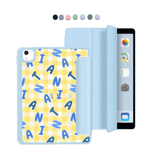 iPad Acrylic Flipcover - CUSTOM MONOGRAM 3.0 Checkered 3.0
