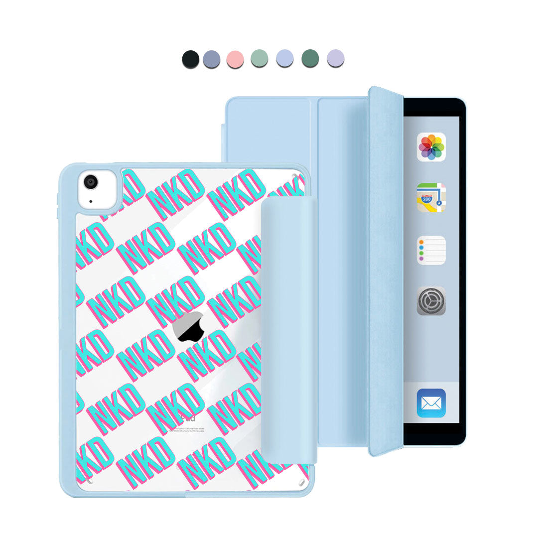 iPad Acrylic Flipcover - CUSTOM MONOGRAM 3.0 Diagonal Initial 4.0