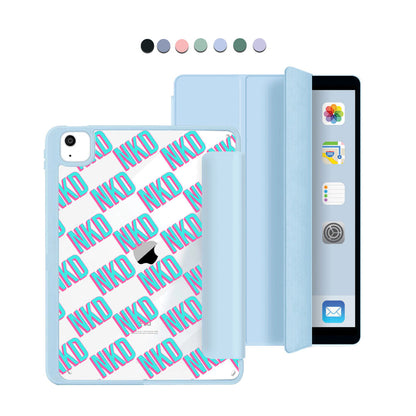 iPad Acrylic Flipcover - CUSTOM MONOGRAM 3.0 Diagonal Initial 4.0