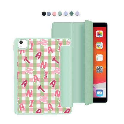 iPad Acrylic Flipcover - CUSTOM MONOGRAM 3.0 Checkered 4.0