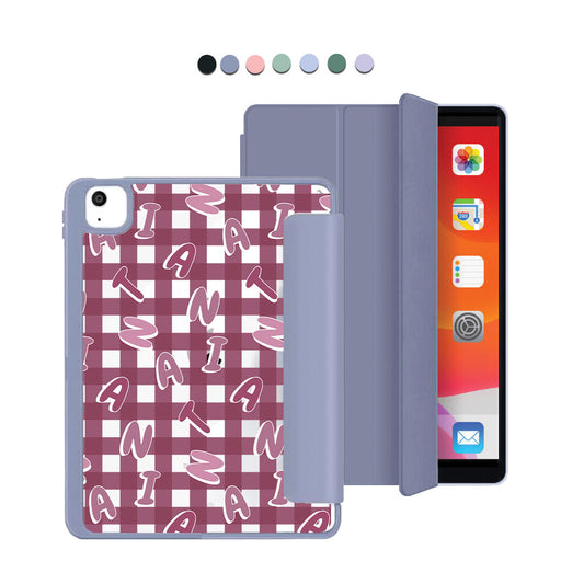 iPad Acrylic Flipcover - CUSTOM MONOGRAM 3.0 Checkered 2.0