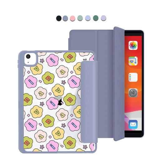 iPad Acrylic Flipcover - CUSTOM MONOGRAM 3.0 Flower Petals 1.0