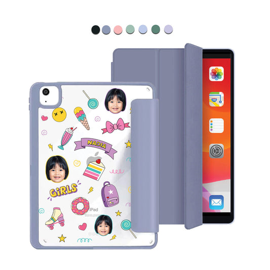 iPad Acrylic Flipcover - Face Grid Comic