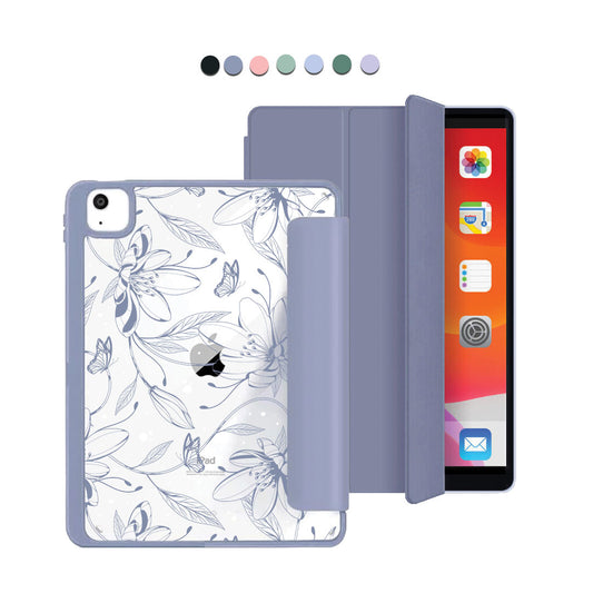 iPad Acrylic Flipcover - Sketchy Flower & Butterfly 2.0