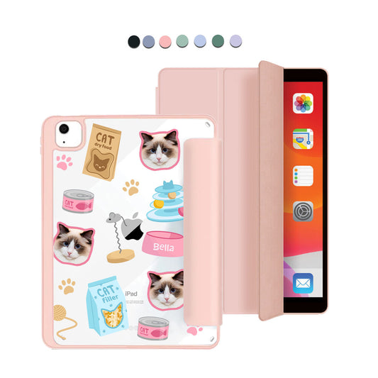 iPad Acrylic Flipcover - Pet Grid Kitty Playtime