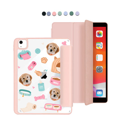 iPad Acrylic Flipcover - Pet Grid Puppy Life