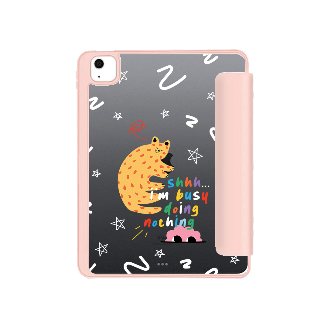 iPad Acrylic Flipcover - Busy Doing Nothing