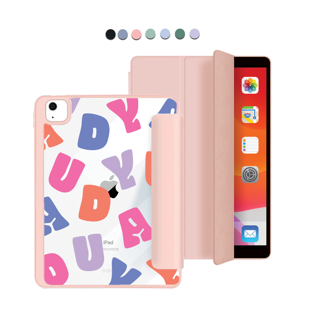 iPad Acrylic Flipcover - Chubby Monogram