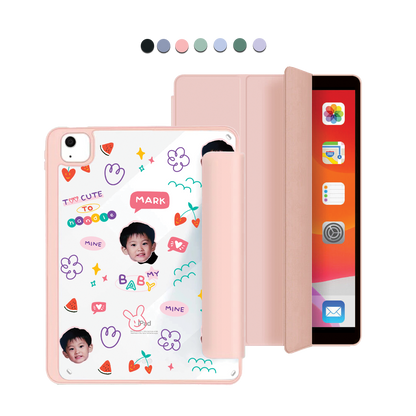 iPad Acrylic Flipcover - Face Grid