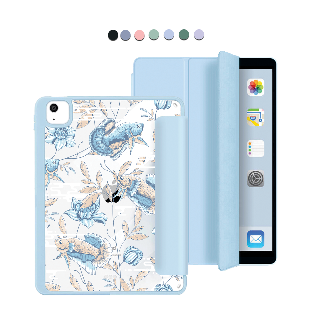 iPad Acrylic Flipcover - Fish & Floral 4.0