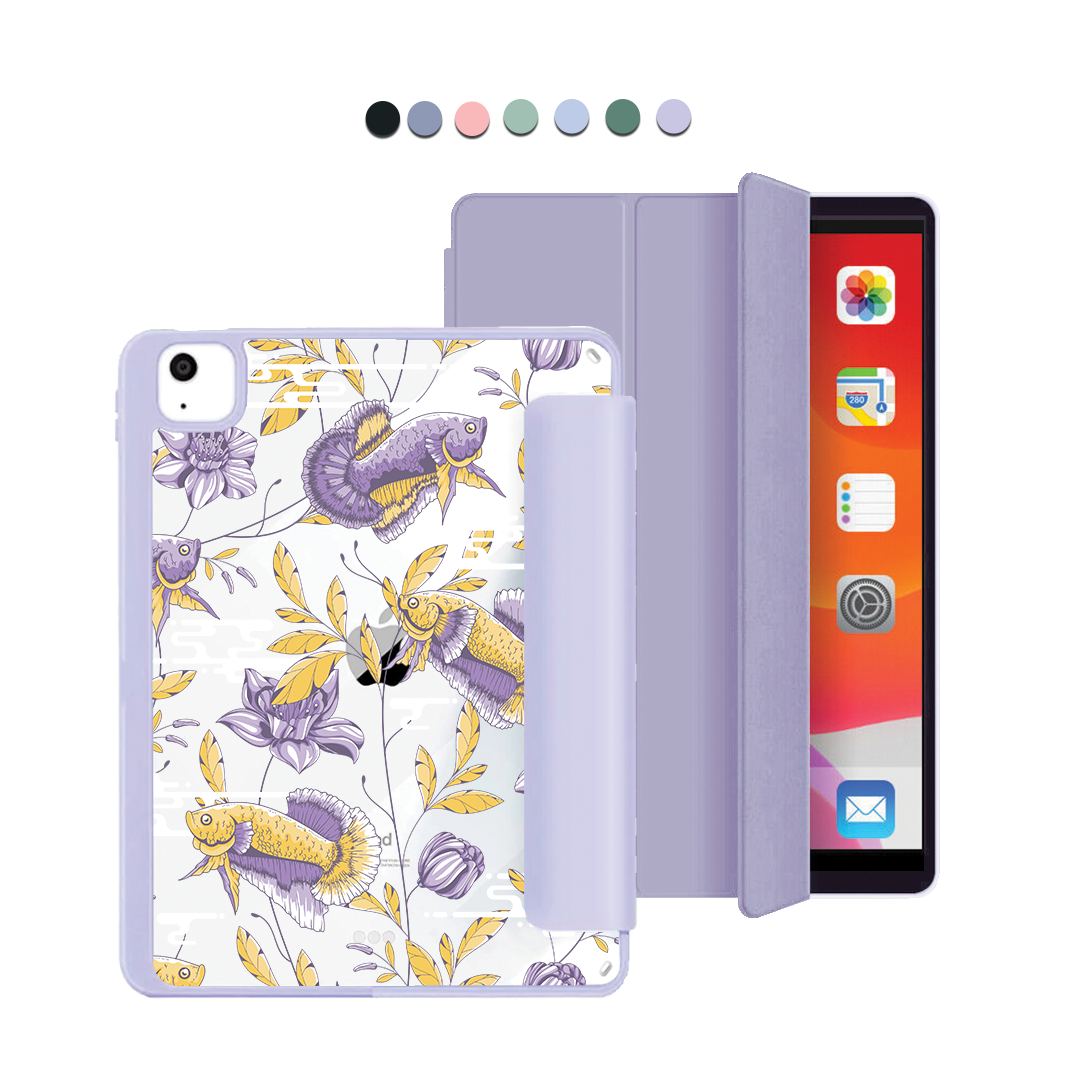 iPad Acrylic Flipcover - Fish & Floral 5.0