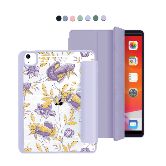 iPad Acrylic Flipcover - Fish & Floral 5.0